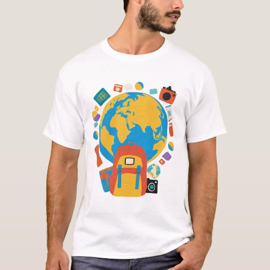 Ontdek meer - Adventure Travel Shirt (Voorkant)
