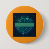 Ontdek meer grafisch ontwerp ronde button 7,6 cm (Voorkant)