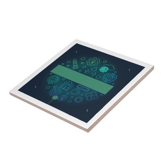 Ontdek meer grafisch ontwerp tegeltje (Zijkant)