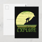 Ontdek meer in het wild wandelen briefkaart (Voorkant / Achterkant)