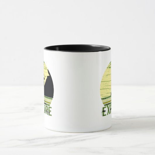 Ontdek meer in het wild wandelen mok (Midden)