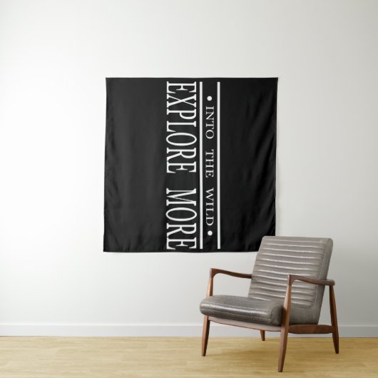 Ontdek meer in het wild wandelen wandkleed (In Situ (horizontaal))