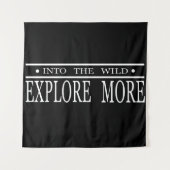 Ontdek meer in het wild wandelen wandkleed (Voorkant)