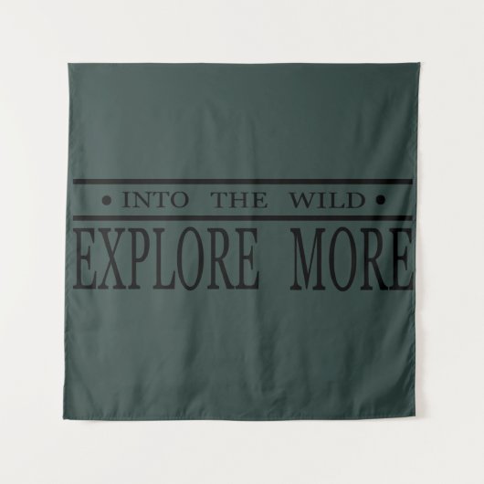 Ontdek meer in het wild wandelen wandkleed (Voorkant)