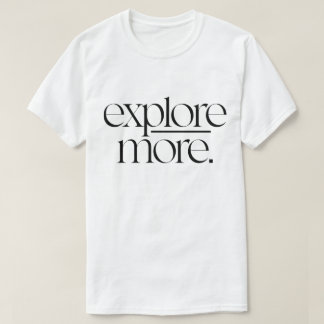 Ontdek meer minimalistische avonturentypografie t-shirt