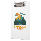 Ontdek meer – Retro Mountain & Forest Adventure Klembord (Links)