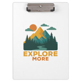 Ontdek meer – Retro Mountain & Forest Adventure Klembord