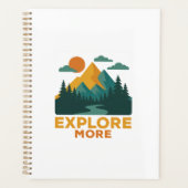 Ontdek meer – Retro Mountain & Forest Adventure Planner (Voorkant)