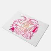 Ontdek meer roze Camper Van Mountain Natuur Lover Deurmat (Schuin)