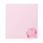 Ontdek meer roze Camper Van Mountain Natuur Lover Notitieblok (Voorkant)