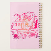 Ontdek meer roze Camper Van Mountain Natuur Lover Planner (Achterkant)