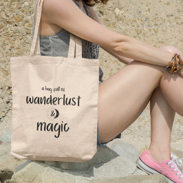 Ontdek met Wanderlust en Magic Adventure Travel Tote Bag