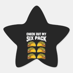 Ontdek mijn 6-pak tacos Cinco de Mayo vrouwen Ster Sticker