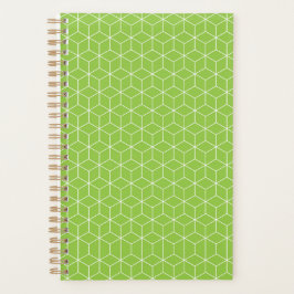 Ontdek moderne optische illusies met kubuspatroon planner