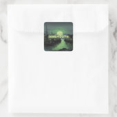 Ontdek mysterieuze Innsmouth Vierkante Sticker (Tas)