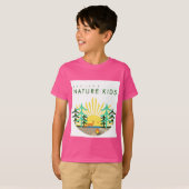 Ontdek Natuur met Kinder T-Shirt grafische kaarten (Voorkant volledig)
