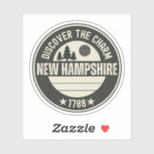 Ontdek New Hampshire - Design voor elke liefhebber Sticker (Vel)