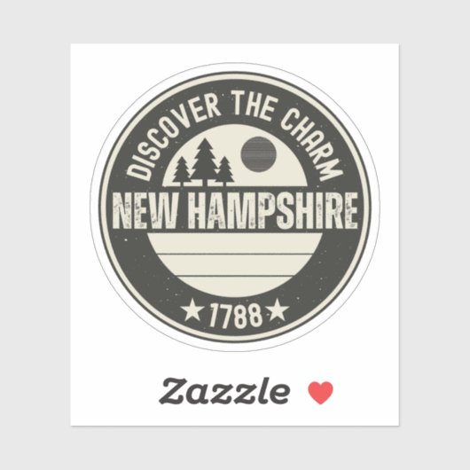 Ontdek New Hampshire - Design voor elke liefhebber Sticker (Vel)