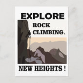Ontdek New Heights Rock Climbing Briefkaart (Voorkant)