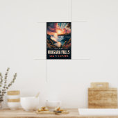 Ontdek Niagara Falls Vintage Reisposter Poster (Keuken)