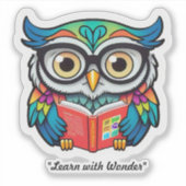 "Ontdek nieuwe boeken" Sticker (Voorkant)