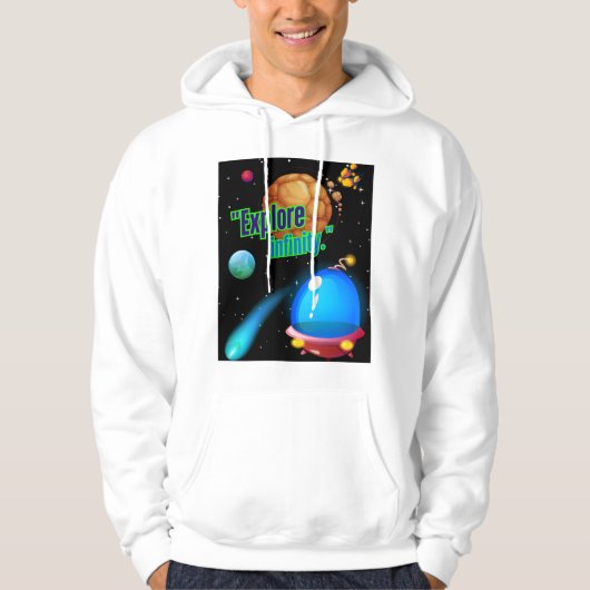 Ontdek oneindigheid hoodie (Voorkant)