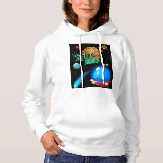Ontdek oneindigheid hoodie (Voorkant)