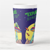 Ontdek oneindigheid latte mok (Voorkant)