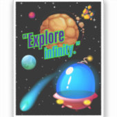 Ontdek oneindigheid sticker (Voorkant)