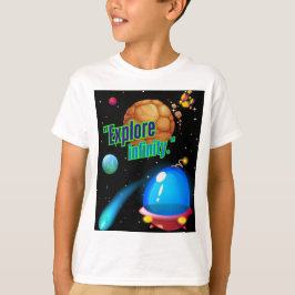 Ontdek oneindigheid t-shirt
