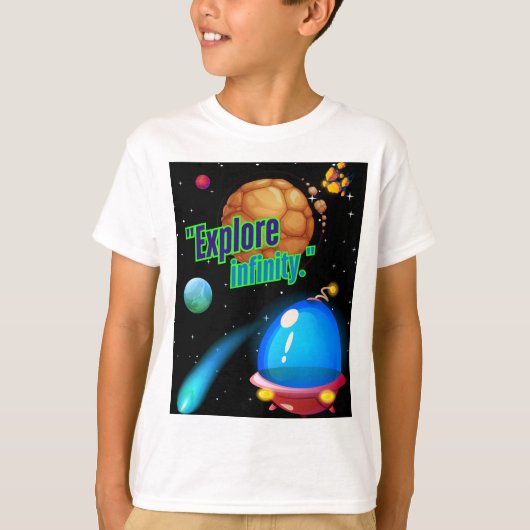 Ontdek oneindigheid t-shirt (Voorkant)