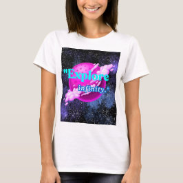 Ontdek oneindigheid t-shirt