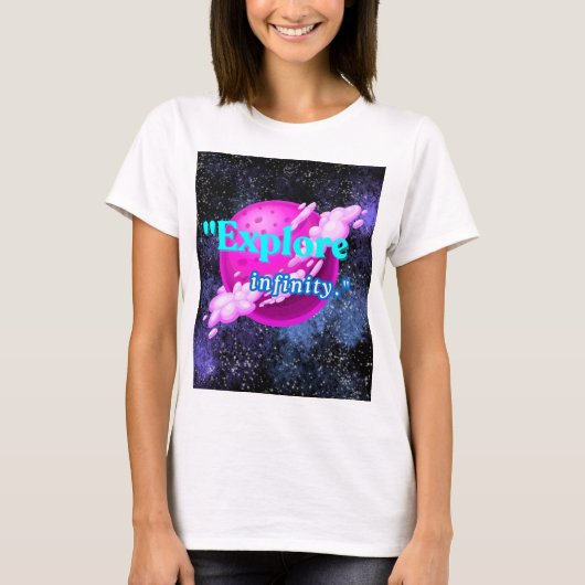 Ontdek oneindigheid t-shirt (Voorkant)