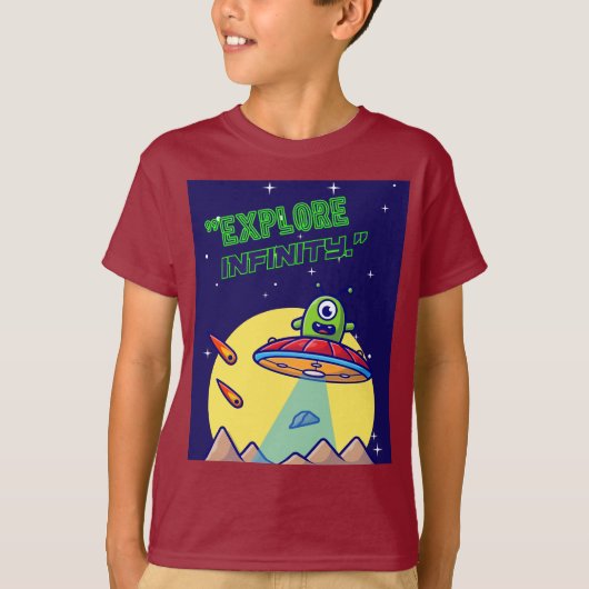 Ontdek oneindigheid t-shirt (Voorkant)