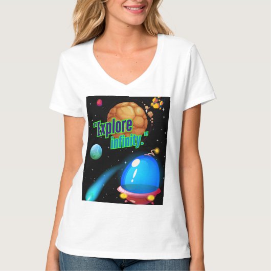 Ontdek oneindigheid t-shirt (Voorkant)