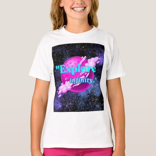 Ontdek oneindigheid t-shirt (Voorkant)