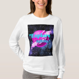 Ontdek oneindigheid t-shirt