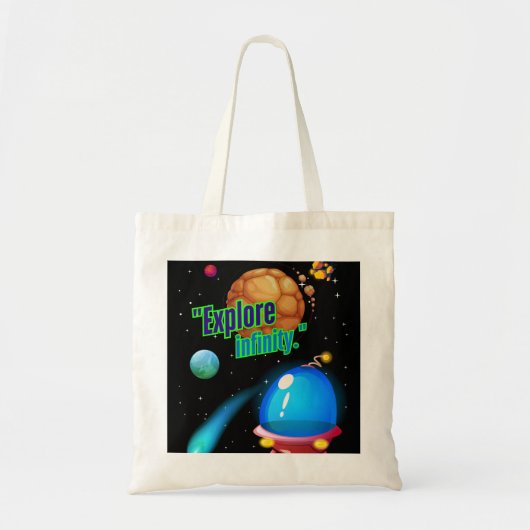 Ontdek oneindigheid tote bag (Voorkant)