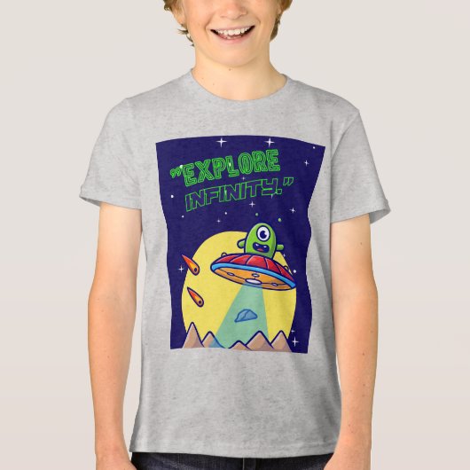 Ontdek oneindigheid Tri-Blend shirt (Voorkant)