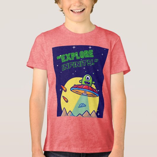 Ontdek oneindigheid Tri-Blend shirt (Voorkant)
