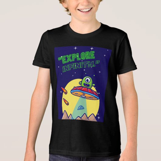 Ontdek oneindigheid Tri-Blend shirt (Voorkant)