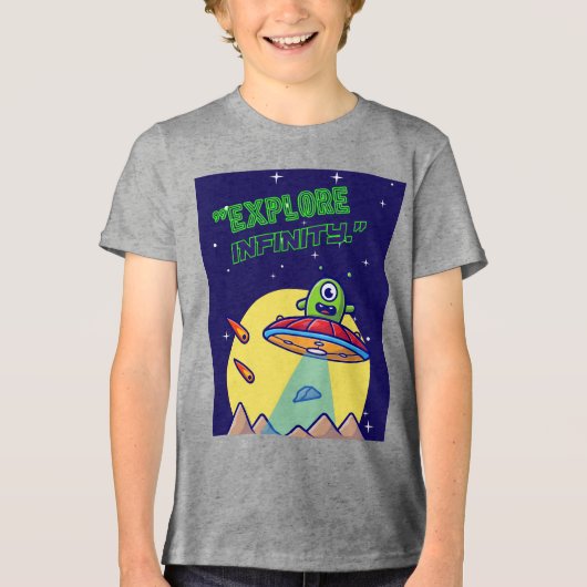 Ontdek oneindigheid Tri-Blend shirt (Voorkant)