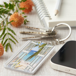 Ontdek ons zomerstrand sleutelhanger