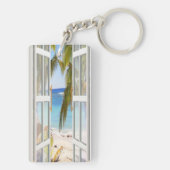 Ontdek ons zomerstrand sleutelhanger (achterkant)