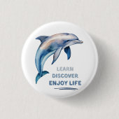 Ontdek Ontdek Geniet van het leven Button (Voorkant)