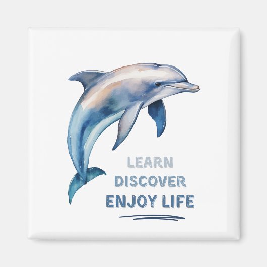 Ontdek Ontdek Geniet van het leven magneet (Voorkant)