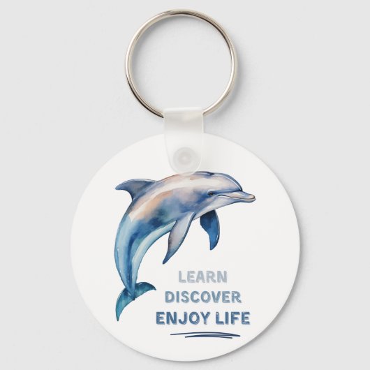 Ontdek Ontdek Geniet van het leven Sleutelhanger (Voorkant)