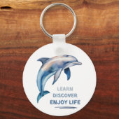 Ontdek Ontdek Geniet van het leven Sleutelhanger (Voorkant)