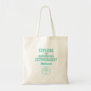 Ontdek opmerkelijke extravagante onbekende quote tote bag