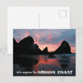 Ontdek Oregon Coast Sunrise Harris Beach Briefkaart (Voorkant / Achterkant)